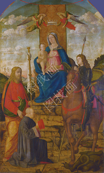 The Virgin and Child with Saints George, James the Greater and a Donor